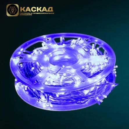 Гирлянда Нить уличная 400 LED Синяя 40 м, flash-w