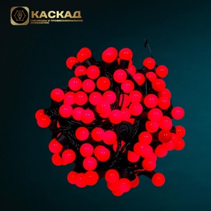 Мультишарики d-18мм 10м цвет красный 100LED