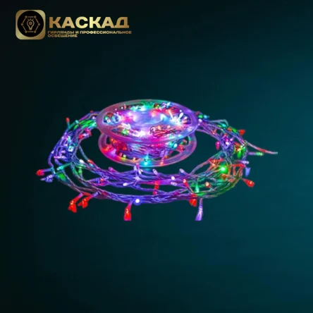 Гирлянда Нить уличная 400 LED Мульти 40 м, flash-w