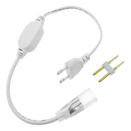 Сетевой шнур на 220V LS для неона 8х16 с иглой IP 67 ( до 100 м)