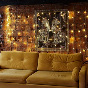 Занавес статичный с Flash эф., теплый